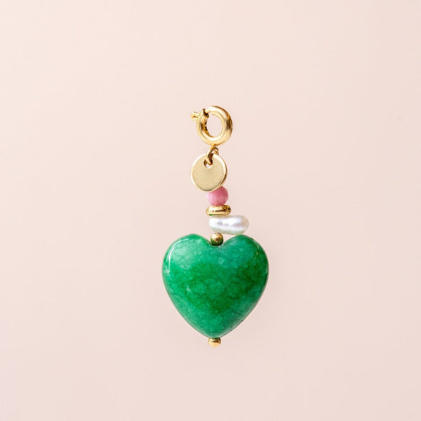 Charming Pendant with Gemstone Heart