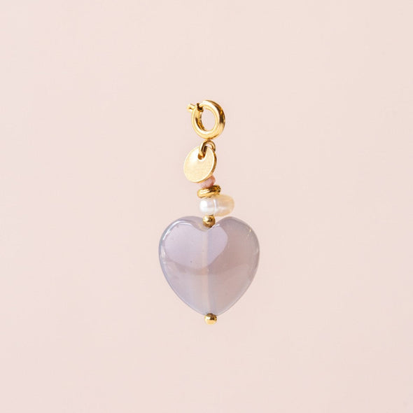 Charming Pendant with Gemstone Heart