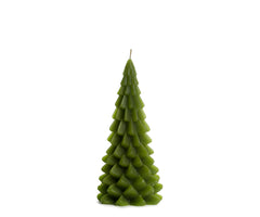 Green tree-shaped candle Rustic Lys