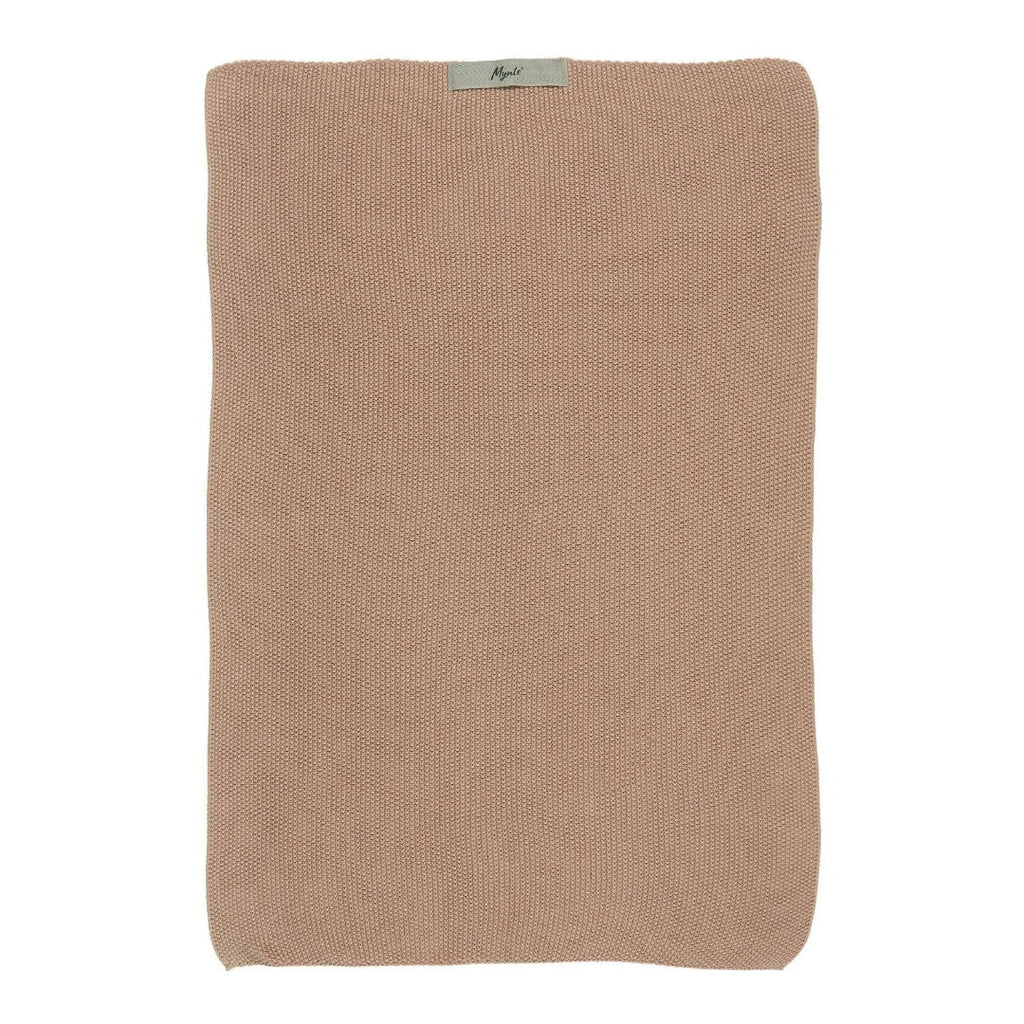 Ib Laursen tea towel kitchen knitted old pink