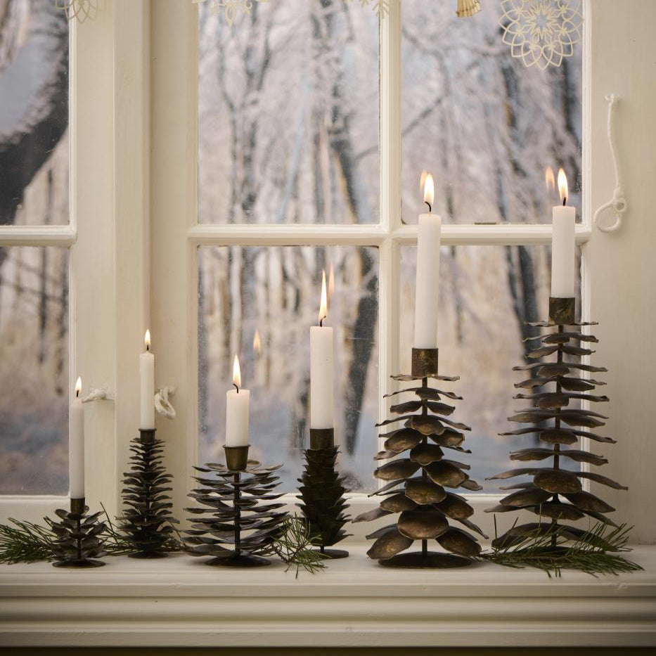 Ib Laursen cone candle holders metal
