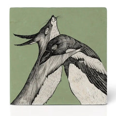 Ligarti tile coaster natural stone animal print