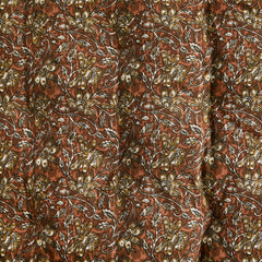 Madam Stoltz double sided cotton mattress print brown 70x180cm