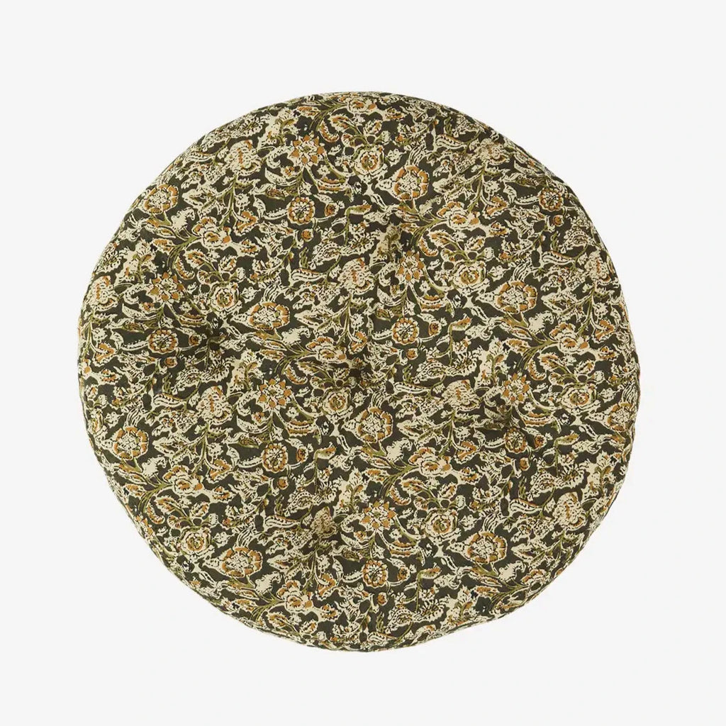 Madam Stoltz round cotton chair pad RCP-45-195