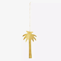 Madam Stoltz hanging palm gold ornament