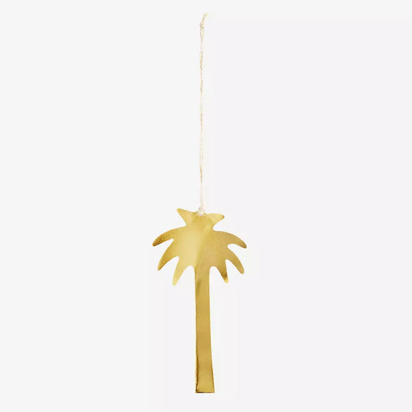 Madam Stoltz hanging palm gold ornament