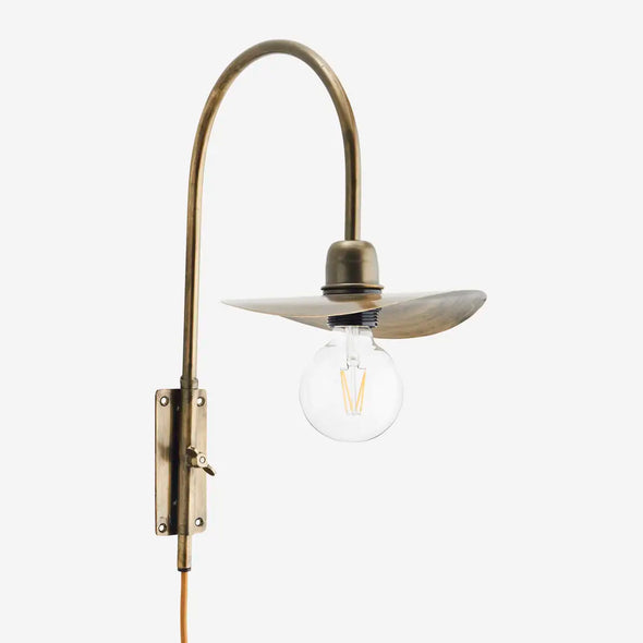 Madam Stoltz iron wall lamp M