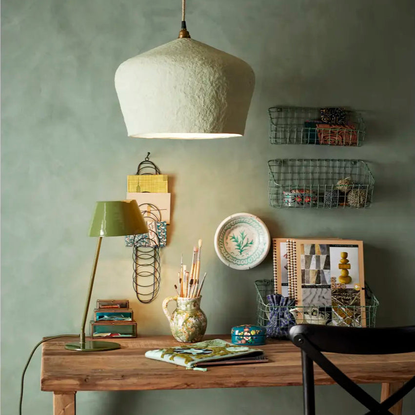 Madam Stoltz iron wall rack set of 3 green