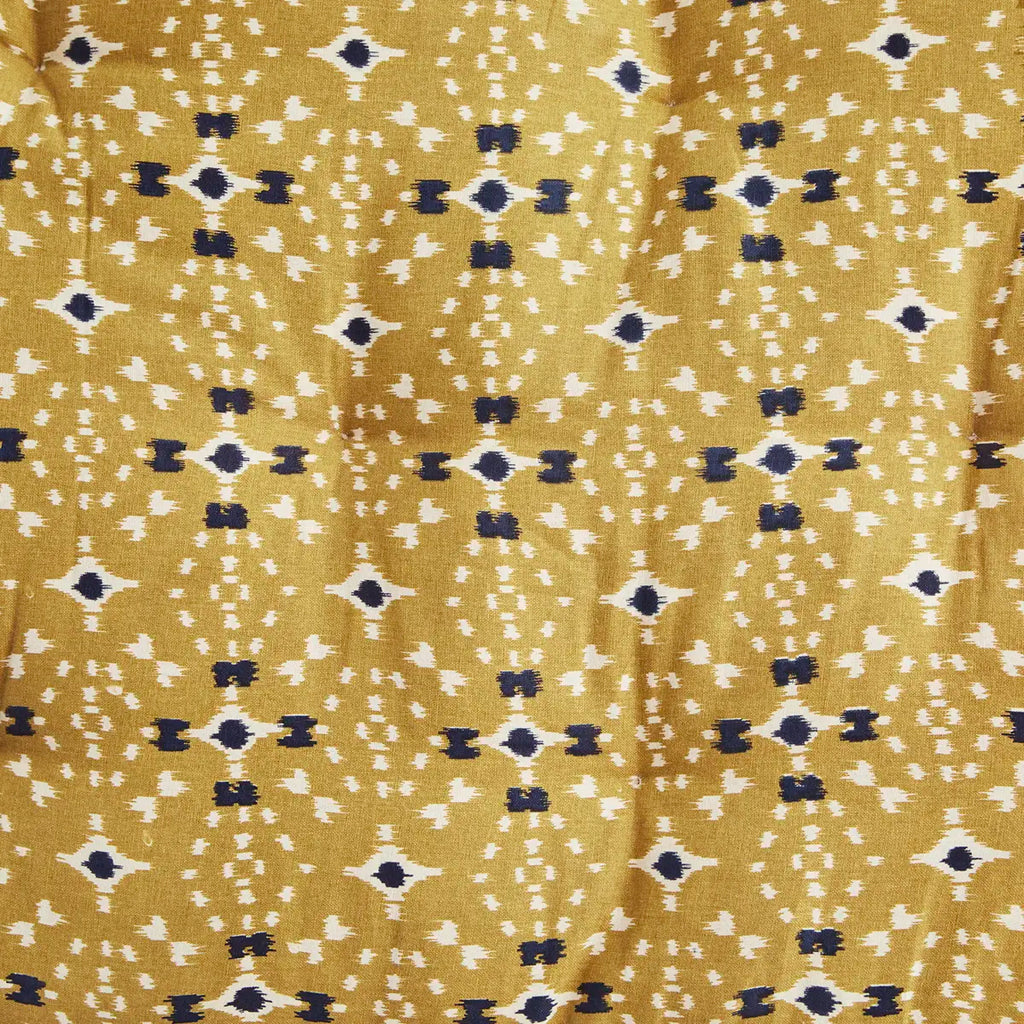 Madam Stoltz printed cotton mattress 45x125 cm mustard MP-45125-240