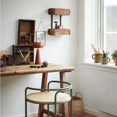 Madam Stoltz recharchable table lamp dark rust terracotta