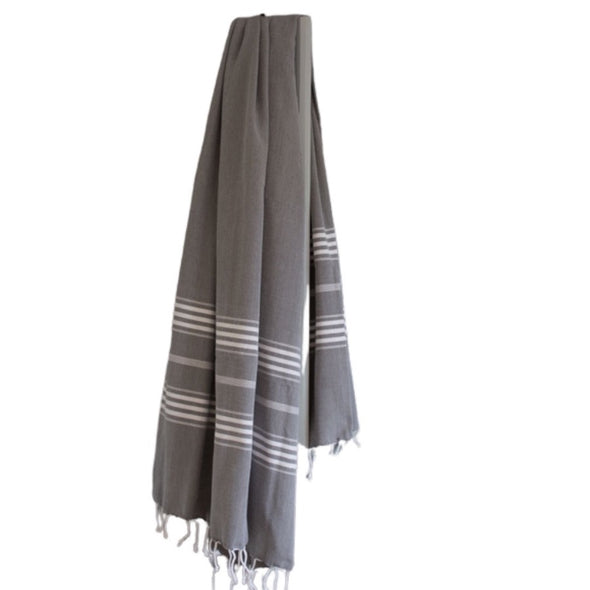 Ottomonia organic hammam towel hamam doek hamamdoek grijs bio katoen