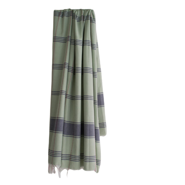 hamamdoek bio katoen organic cotton hammam towel sage green blue