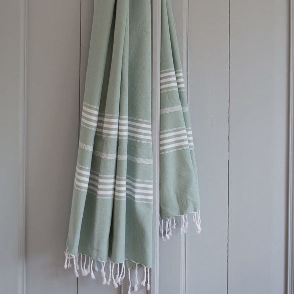 organic cotton towel hammam hamamdoek bio katoen biologisch green groen