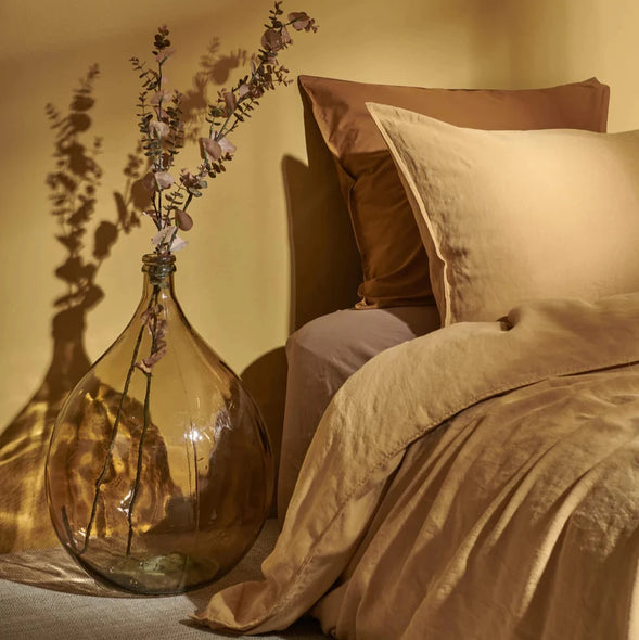 Suite 702 organic duvet cover linen cotton hay 240x220 cm