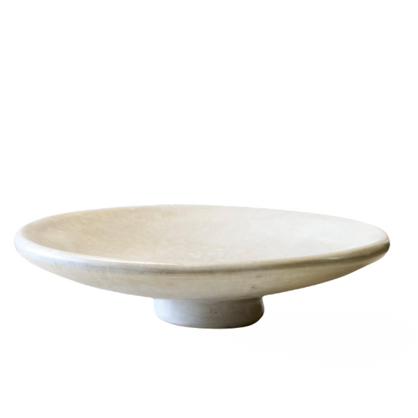 Tadelakt fruit bowl Morocco white 40 cm