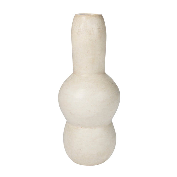 Tadelakt vase white handmade in Morocco