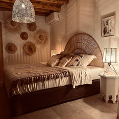 Mayala Ibiza makeover bohemian throw and headboard