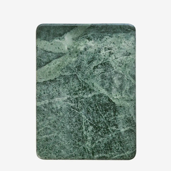 marble chopping board in dark green