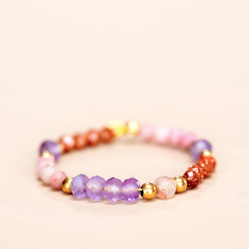 Elastic ring with gemstones muja juma