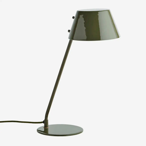 enamel table lamp dark green Madam Stoltz