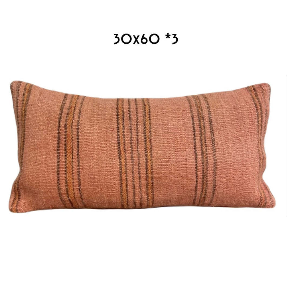 hennep kussen 30x60cm uniek kelim hemp cushion pillow