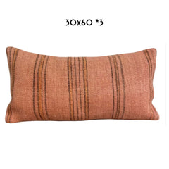 hennep kussen 30x60cm uniek kelim hemp cushion pillow