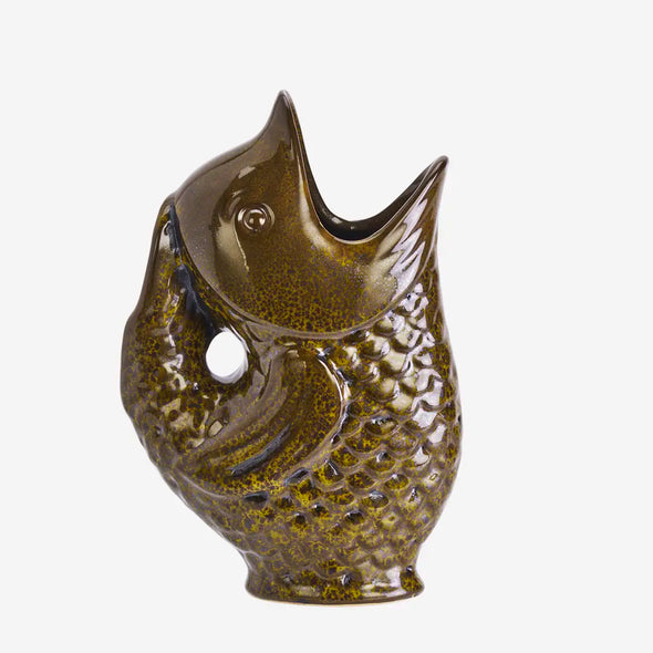 Vase ou cruche en grès en six couleurs