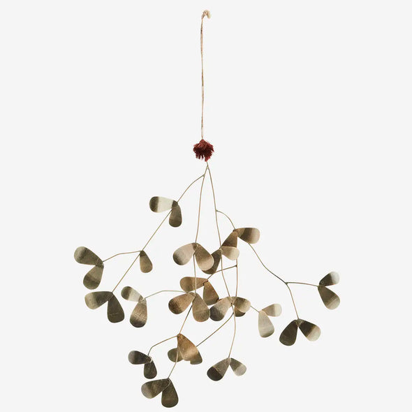 decor iron mistletoe brass ornament Madam Stoltz