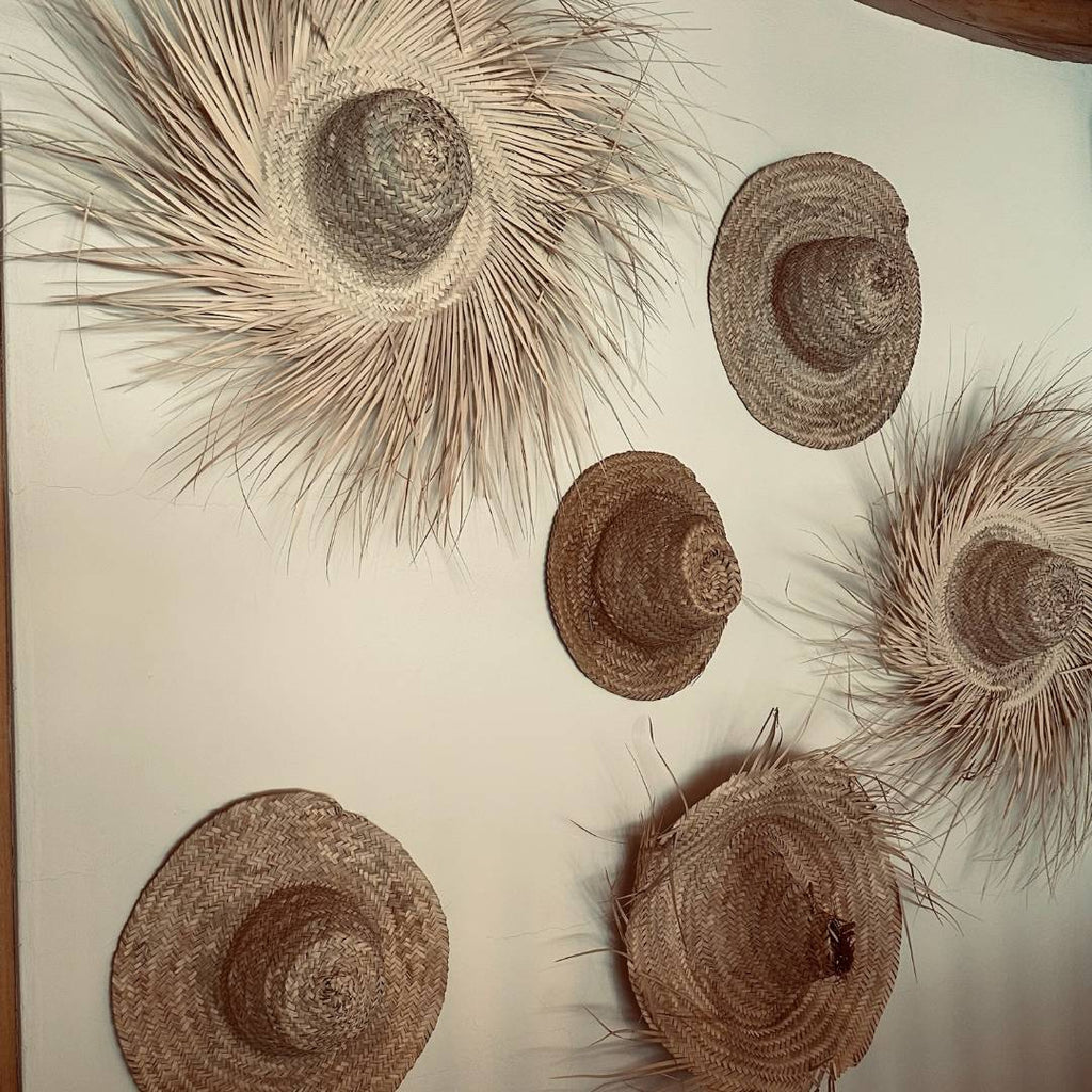 palm hat on the wall Mayala Home Ibiza project