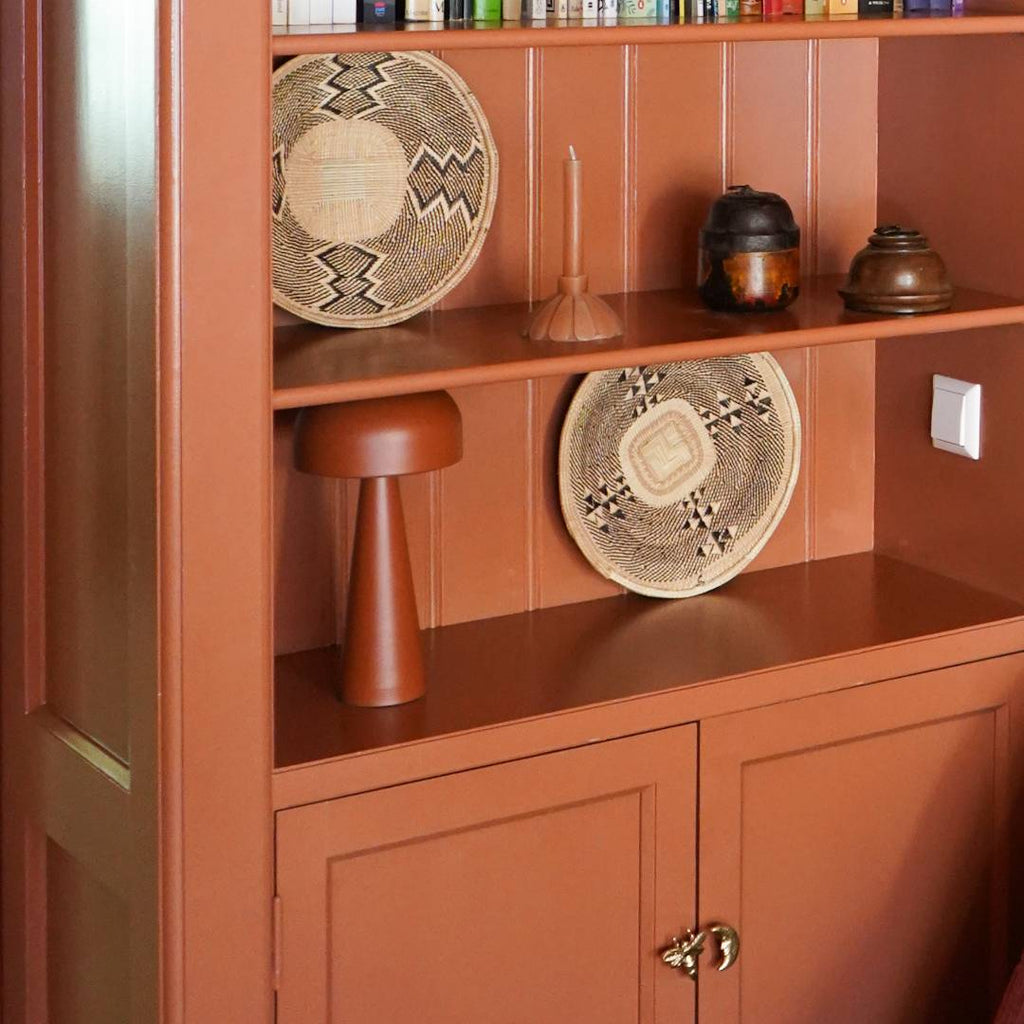 Oplaadbare Tafellamp in Terracotta Kleur