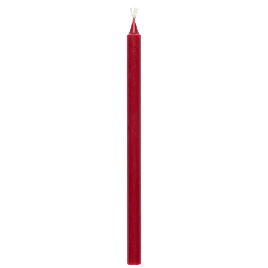 red taper candle Nordic Swan eco-label Ib Laursen