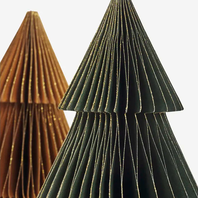 standing paper tree with glitter close up Madam Stoltz