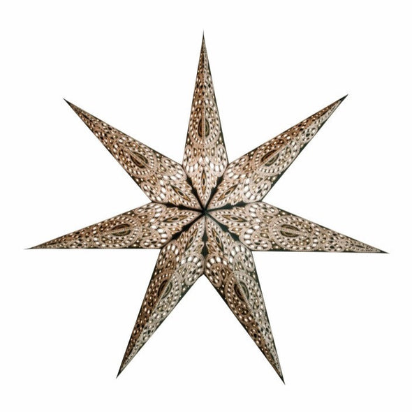 paper star lantern Kashmir Black Starlightz fairtrade