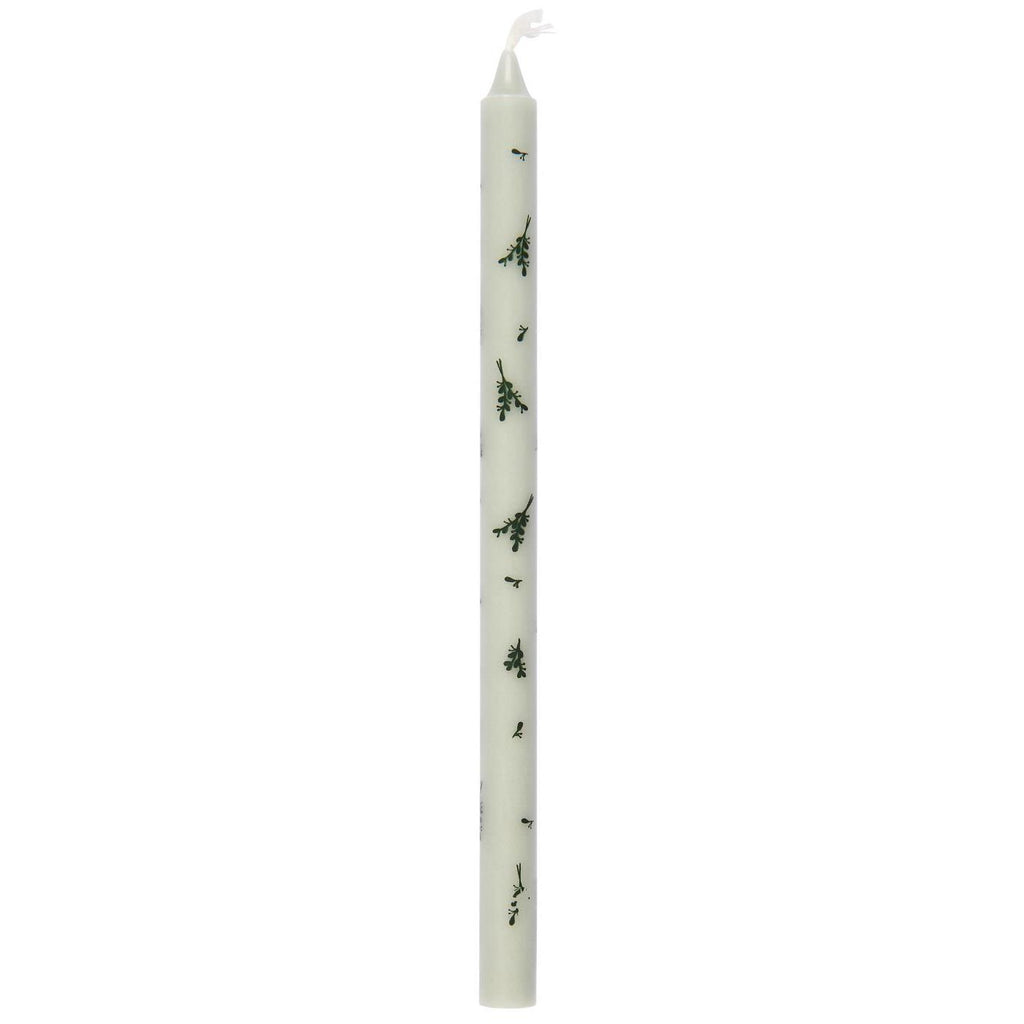 taper candle mistletoes green Ib laursen