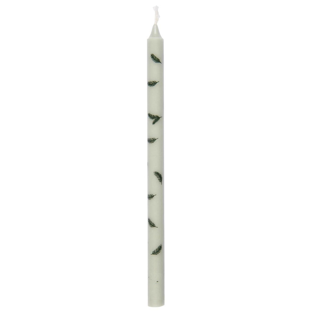 taper candle spruce twigs green Ib laursen