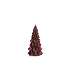 Xmas tree candle aubergine