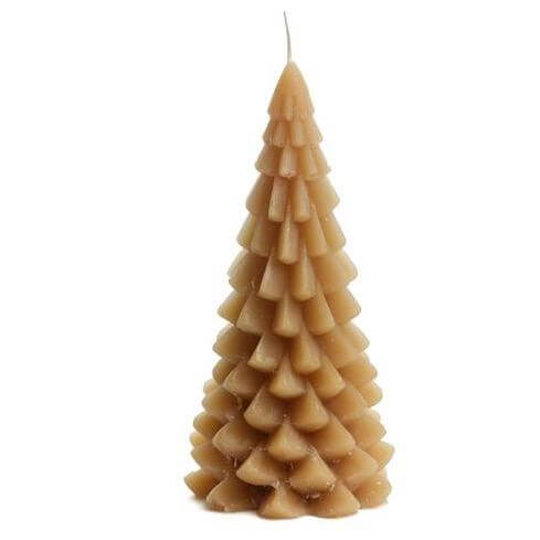 Large Christmas Tree Candle Fudge Rustik Lys