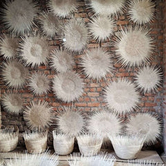 boho wall hanging sun wall decor bohemian natural woven baskets wanddecoratie unique