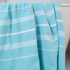 Ottoman hammam towel XL 220x160 aqua hammamdoek