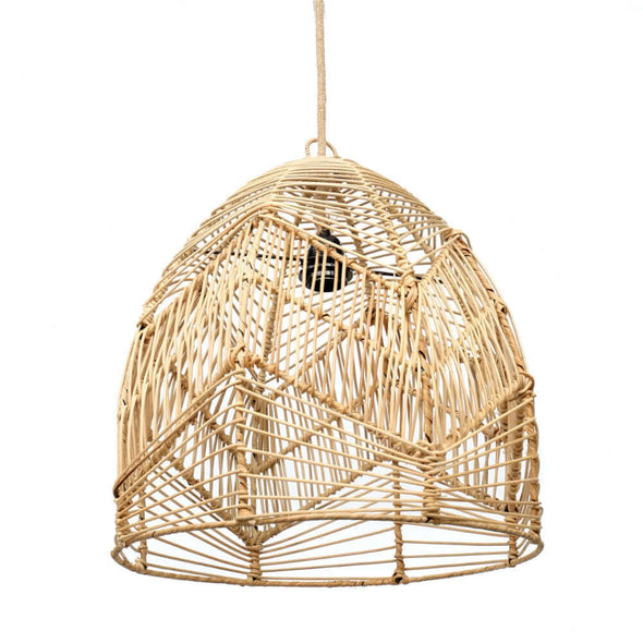 Bazar Bizar Bala hanging lamp boho style pendant lampshade rattan M