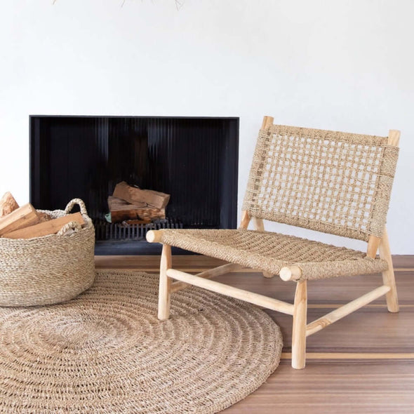 Bazar Bizar island sisal one seat natural jute lounge chair