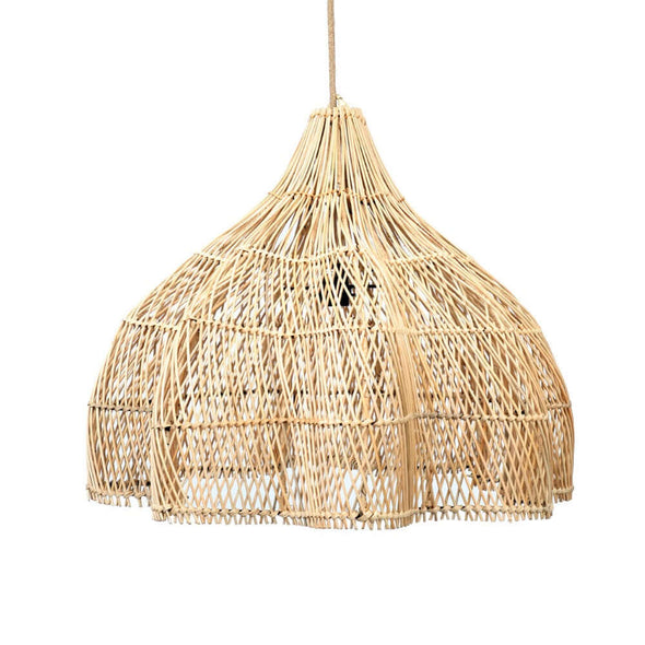 Bazar Bizar Whipped pendant hanging lamp hanglamp M naturel rotan rattan Bali boho chic