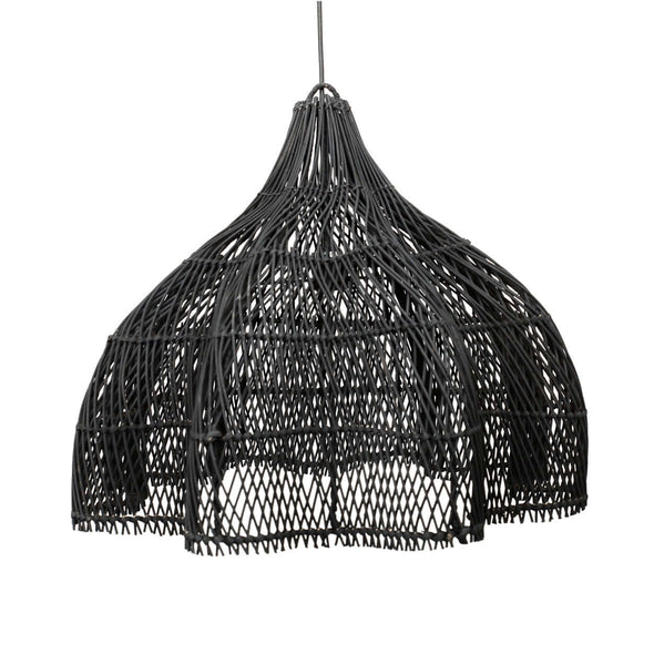 Bazar Bizar The Whipped Pendant lamp hanging black M hanglamp zwart boho