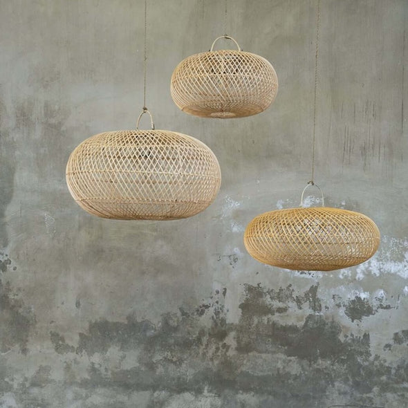 Bazar Bizar Wholly pendant lamp rattan Bali boho plafondlamp eco fairtrade