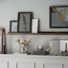 unique wooden wall shelf gallery Ib Laursen 21007-00 recycled wood