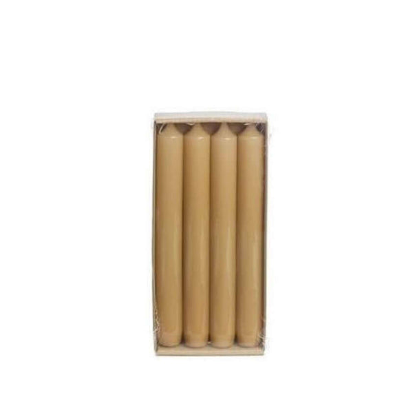 rustik lys high gloss dinner candles brown