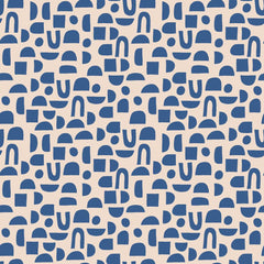 La La Fete sustainable gift wrap cotton cloth duurzaam inpakken doek katoen gerecycled kleurrijk confetti cream blue blauw