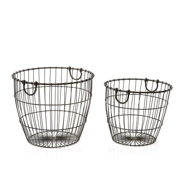 metalen opbergmand Van Verre fairtrade wasmand metaal wire storage basket