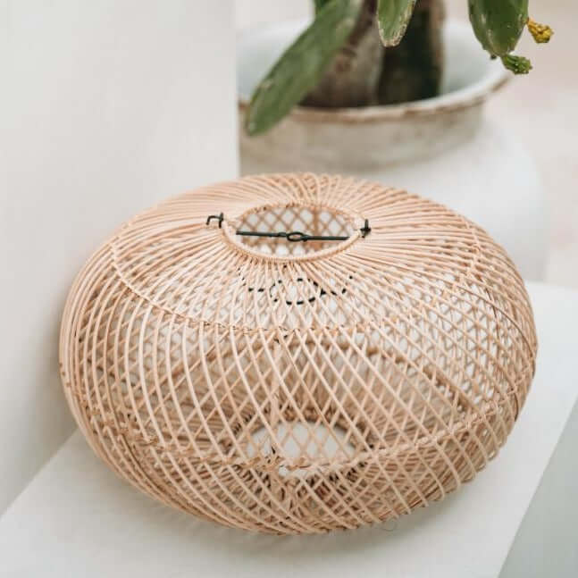 The Wholly natural pendant lamp M rattan pendant boho style plafondlamp hanglamp Bazar Bizar