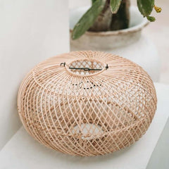 The Wholly natural pendant lamp M rattan pendant boho style plafondlamp hanglamp Bazar Bizar